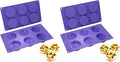 Bakerpan Silicone Muffin Top Pans Non Stick - Set of 2 - Mini Tart Pans, Mini Cheesecake Pan, Whoopie Pie Pan, Cookie Mold, Egg Molds, 2 1/2 Inch Cavity (Pack of 2) - size: Medium (Pack of 2)