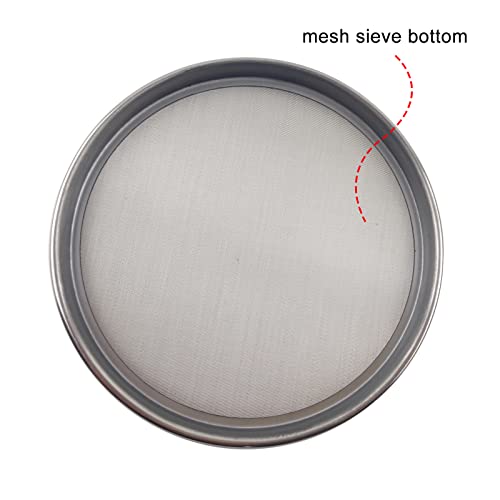 LABALPHA 800 Mesh Lab Sieves, Test Sieve #800 Mesh, 4'' Diameter, 304 Stainless Steel Wire Cloth (0.02mm) - size: 800 mesh (0.02mm)