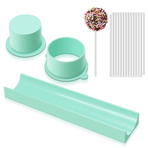 Round Cake Pop Mold Set with 9in Tray and Sticks- Blue - color: Blue（Round ）