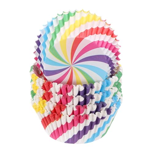 HARFINGTON 100 Count Cupcake Liners Cupcake Cups Windmill - color: White 1