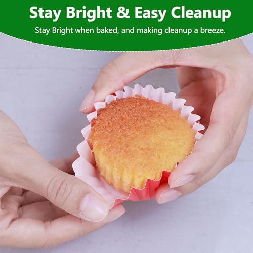 Caperci Heavy Duty Red Cupcake Liners Standard Muffin Baking Cups 150pcs - color: Red