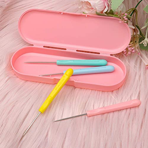 4 Pcs Cookie Scribe Needles, 5.2 Inch Icing Tools, Pink - color: Pink