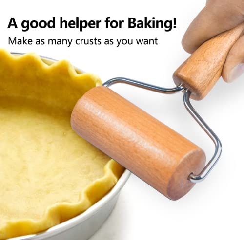 Watris Veiyi Small Rolling Pin, Wooden Dough Roller for Home Kitchen