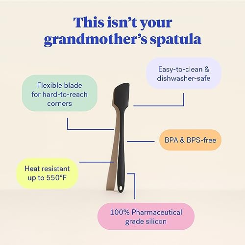 GIR Premium Silicone Kitchen Spatula – Skinny, 11IN, Black - color: Black, size: Skinny