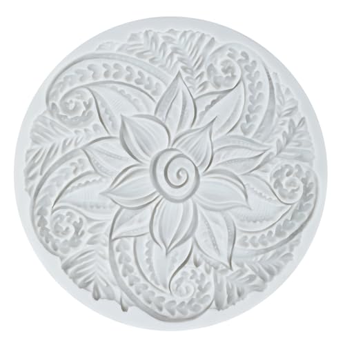 Lingzhi Baroque Style Curlicues Scroll Lace Fondant Silicone Mold Set of 4 - color: Style B