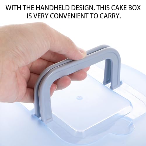 Portable Buckle Cake Box with Handle .82 X 9.82 X 5.11 in