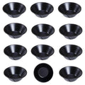 CHEFMADE Mini Egg Tart Pan Set, Non-Stick 3 Inch 12Pcs Round Tart Molds for Baking, Mini Baking Pans for Egg Tarts, Cupcakes, Quiche, Oven & Air Fryer Safe (Black) - size: 3" Round Tart 12Pcs