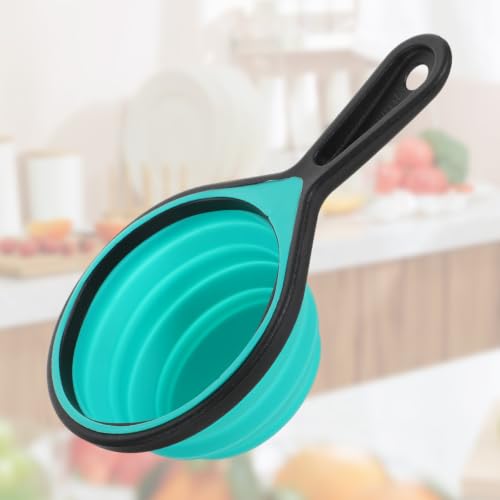 8PCS Silicone Measuring Spoons and Cups Set Adjustable Folding