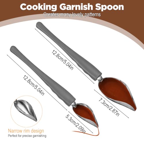 5 Pcs Chocolate Drizzle Tool Set, Culinary Plating Tools Set