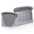 2 IN 1 Upgrade Bench Scraper, Dough Scraper, Stainless Steeel with Scale - color: Gray