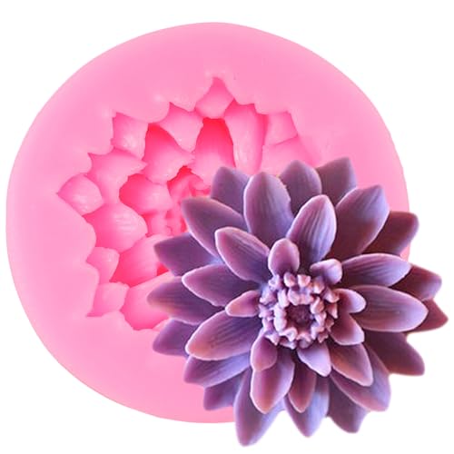 Chrysanthemum Flower Silicone Mold Flower Chocolate Fondant Molds - color: Style M
