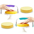 Adjustable Cake Leveler 2-Wire purple and sea blue Cake Slicer Leveler 2-Wire