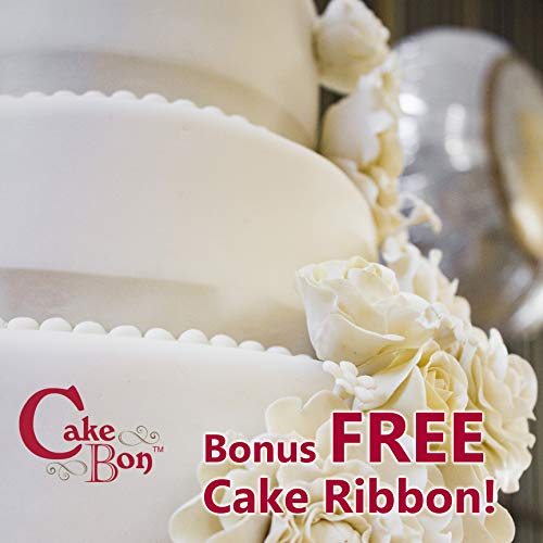Cakebon Cake Boards 8" White Square Cake Drums 1/2" Wrapped Edge 1Pack - color: White, size: 8 Inch