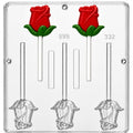 Rose Lollipop Mold, Valentines Day, Wedding No. 3328