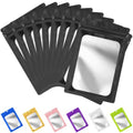 FUNFERY 100 Pack Mylar Resealable Bags, Black Foil Packaging Bags - color: Black, size: 3 x 4.7 inch