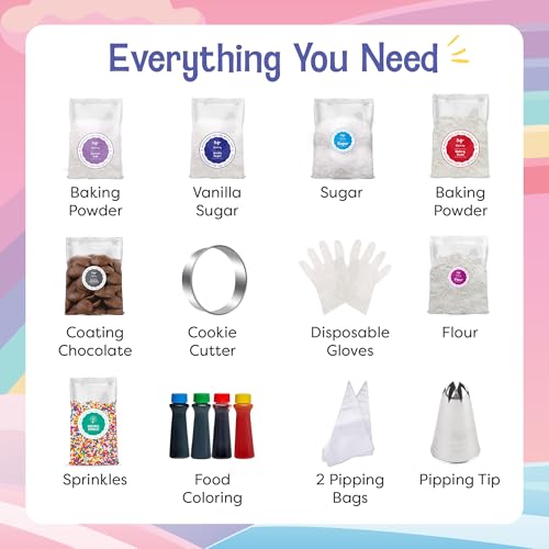 Baketivity x Duff Goldman Unicorn Cookies Kids Baking Kit