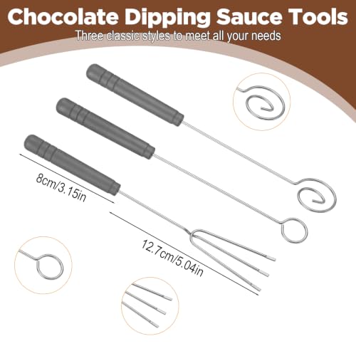5 Pcs Chocolate Drizzle Tool Set, Culinary Plating Tools Set
