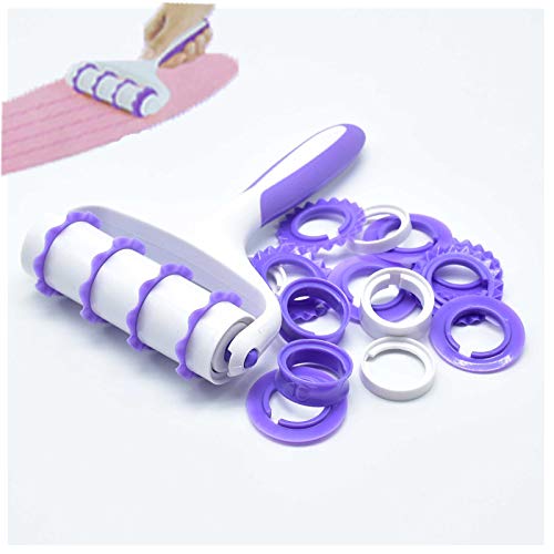 25pcs Fondant Ribbon Cutter, Food grade plastic Cookie Stamp Mould Cake Cupcake Fondant Decorating Tool