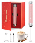 Maestri House LunaFro Max Rechargeable Milk Frother,Stepless Speed Control - color: Dusty Rose (Gift Box)