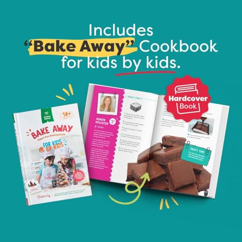 Baketivity Holiday Gingerbread House Baking Kit with Kids Cookbook - color: Gingerbread Cookbook