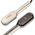 TYMO Hair Straightener Brush - Ionic Plus Straightening Brush for Women - color: Gold, size: 2.4 Inch