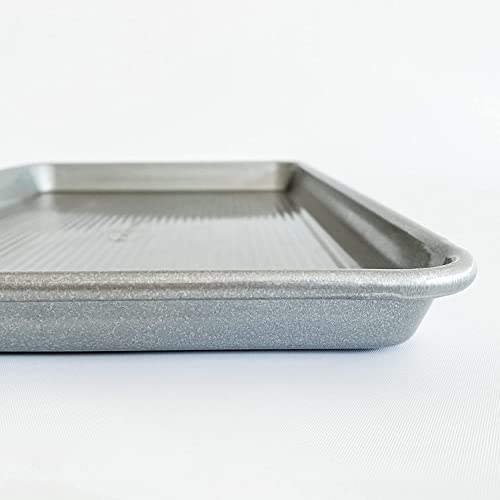 USA Pan Nonstick Half Sheet Pan and Quarter Sheet Pan, Set of 2, Aluminized Steel - size: Half Sheet, Quarter Sheet, style: Set of 2