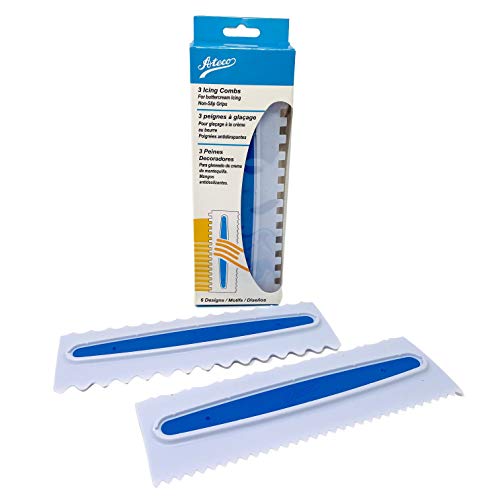 3 pc / 6 Design Icing Comb Set