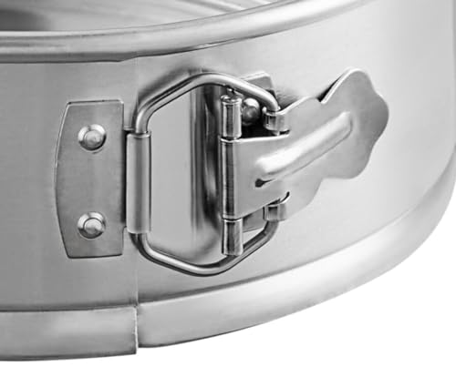 Soro Essentials- 9'' x 3'' Deep Aluminum Round Spring Form Pan- Leak Proof Cheesecake Pan Spring Form Pans with Removable Bottom and Quick Release Latch for Baking Cheesecake Cakes - size: 9 Inch
