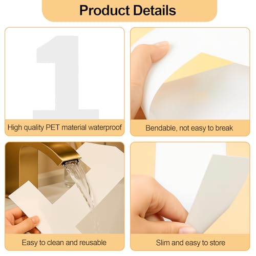 12 Inch Number Cake Mold Baking Forms Moulds,9 Pieces 0-8 Cake Number Stencils,Number Cake Pans,Flat Plastic Mold Numerical Templates Cutting for DIY Cakes/Cookies - size: 12 IN