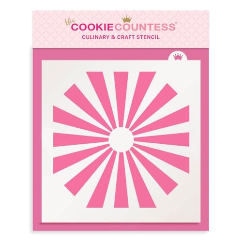 The Cookie Countess Sunburst Stencil