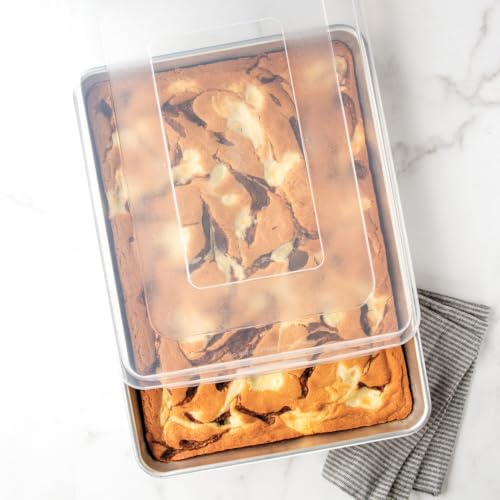 Nordic Ware Natural High Sided Sheet Cake Pan, Silver