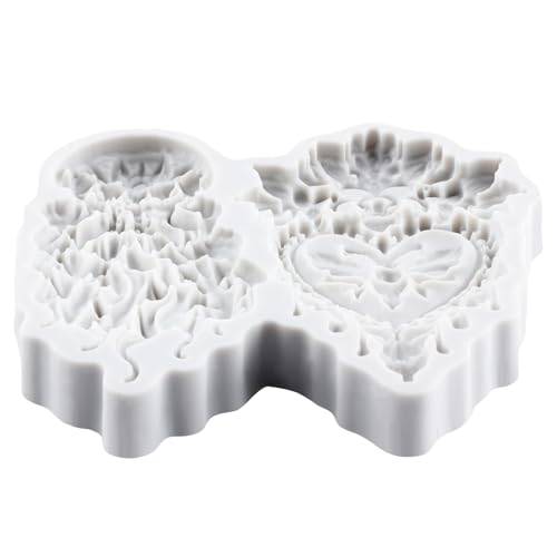 Baroque Fondant Mold Embossed Flower Silicone Molds - color: Style ZM