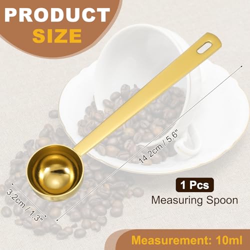 uxcell Measuring Spoon 10ml for Cooking Baking Gold - color: Gold, size: 10ml