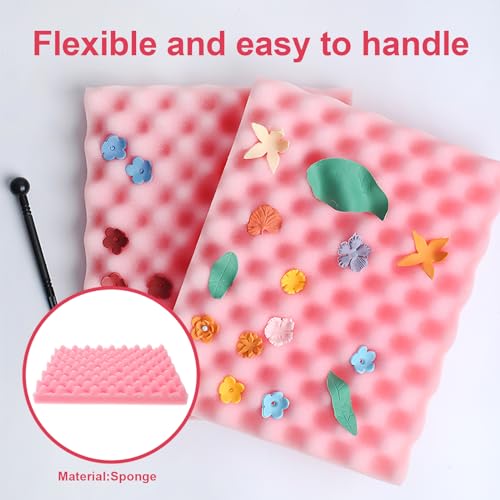 Luxshiny Fondant Flower Drying Tray 2 X Sponge Pads 9.84 X 7.48 X 0.78 in