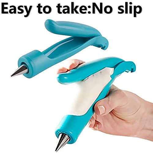 Cake Decorating Pen Tool Kit Pastry Bag DIY Cake Deco Tools Kit Pastry Icing Pen Piping Kit Bags(Blue) - color: Blue