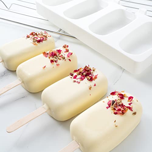 Restaurantware Round Silicone Popsicle Mold, 4-Compartment Tray, 1 Ct - size: 1 Count, style: Round