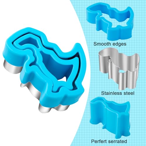 Nifogo Sandwich Cutter for Kids Lunch 48 Pcs (LARGE) - color: H-Orange Green 48pcs