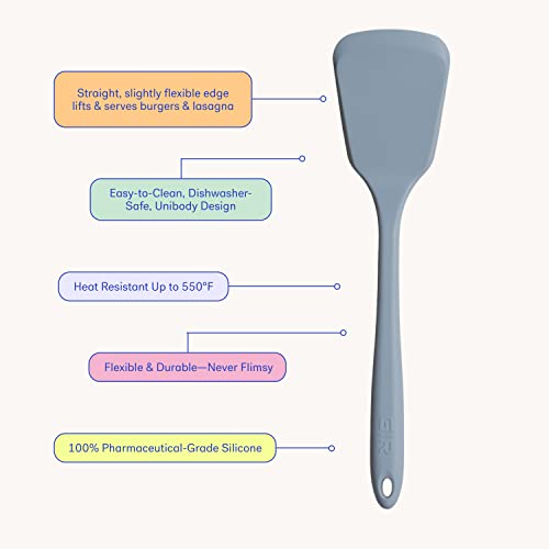 GIR Silicone Spatula Turner – Ultimate Turner, Slate - color: Slate, size: Ultimate Turner - 13 IN