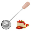 Stainless Steel Powdered Sugar Shaker Duster Flour Sifter Powder Duster Baking Powder Sifters for Baking Tools (Pink) - color: Pink