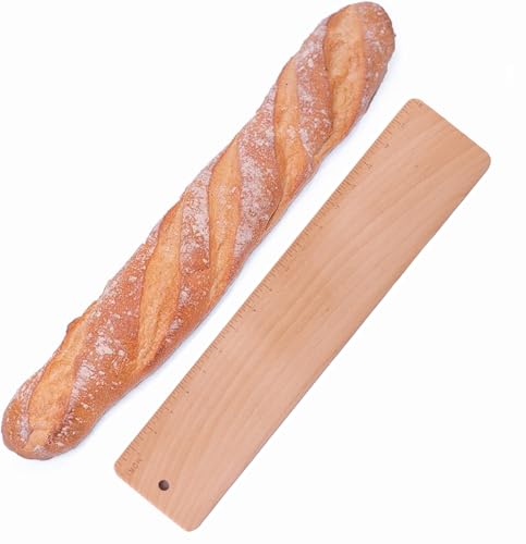 Baguette Transfer Peel, 17 Inch Long, Flipping Board for Baking of French Baguette Bread, Loaves and Ciabatta, Keep Dough in Shape, Made with Food-Grade Premium Beech Wood - size: 17"L x 4"W