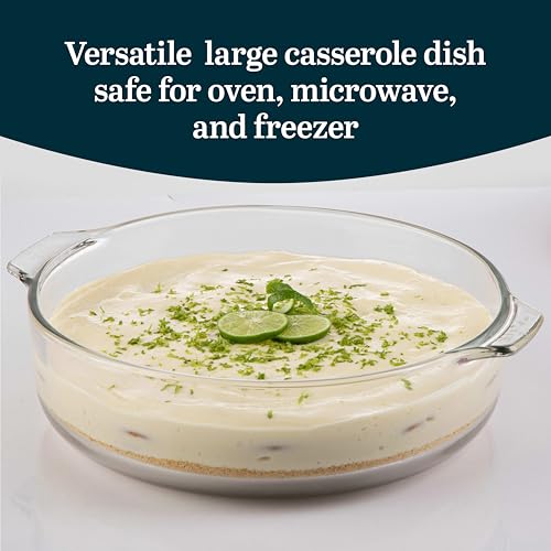 Libbey Baker's Basics Round Glass Casserole Dish with Lid - color: Basic - 1pc Round Set