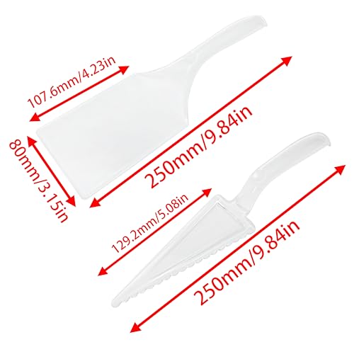Cake Slicer Set with 2 Clear Cutters and 1 Round Divider