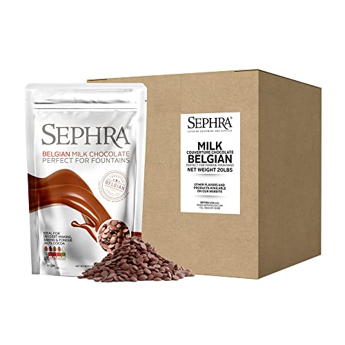 Sephra Fountain-ready Belgian Milk Chocolate 20lb Case - Ideal for Melting - size: 20lb