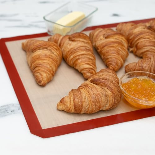 Silicone Baking Mats - Full Size Baking Sheet Liners, Pack of 10, Red - color: Red, size: Full Size Baking Mat Pack of 10