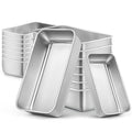 LIANYU Bread Pan Set, 9x5Inch Loaf Pans & 6.3x3.5Inch Mini Bread Baking Pan - color: Silver, size: Medium & Small
