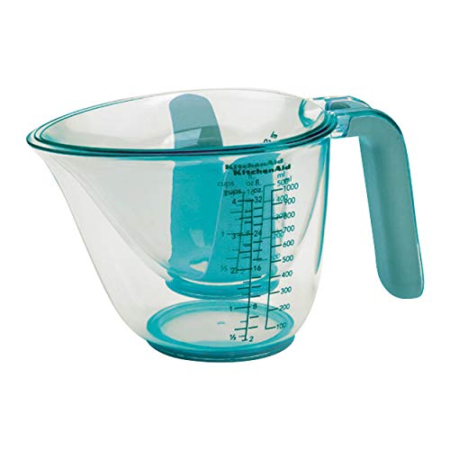 KitchenAid KO298OSAQA Gourmet Measuring Jugs, Aqua Sky, set of 3 (Pack of 12) - color: Aqua Sky, size: set of 3 (Pack of 12), style: Straight