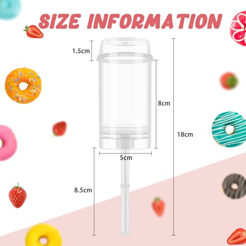 Lenwen 3 Pcs Push Containers Pop Push Cake Pop with Lids, Cake Stands