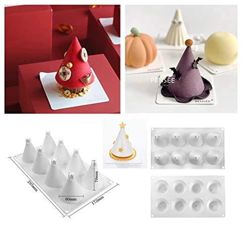 mostsom Cone Geometric Resin Silicone Mold Silicone Easy Chocolate Mold (Circular Cone B) - size: Circular Cone B