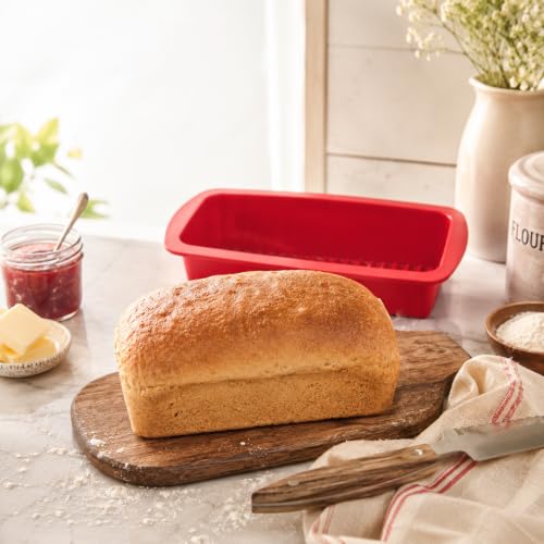Mrs. Anderson's Baking Silicone Loaf Bread Pan, Non-Stick European-Grade Silicone - size: Loaf, 10-Inch