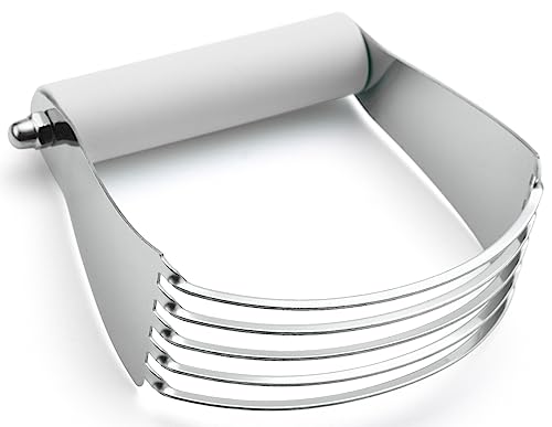 Spring Chef Large Dough Blender For Baking - Durable Pastry Blender - White - color: White, size: 4" Large